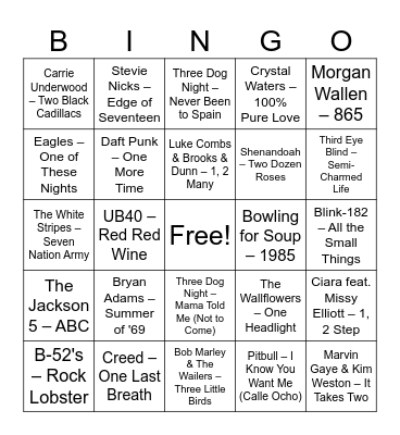 Numbers revised Bingo Card