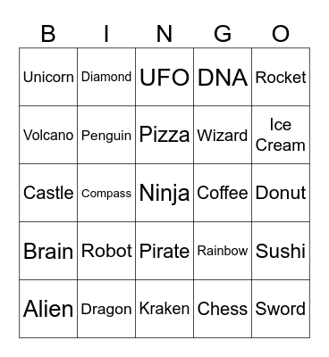 Infinite craft race Bingo Card