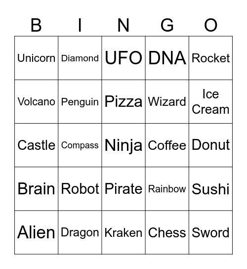 Infinite craft race Bingo Card