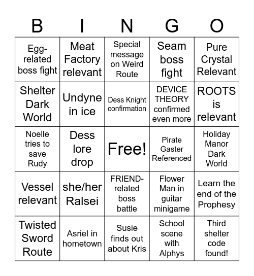 brainrot chapter 6 bingo Card