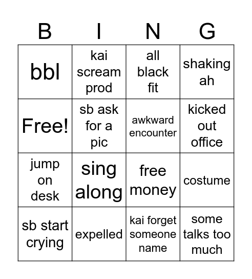 STREAMER UNIVERSITY BINGO Card