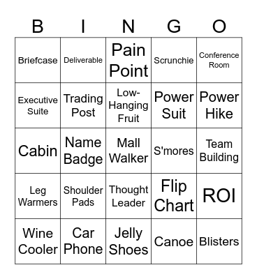 (A Tribute To) The 1985 California Women's Conference Bingo Card