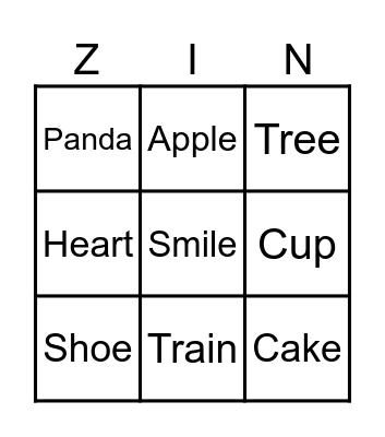 Delores Zingo Board Bingo Card