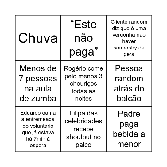 Bingo Card