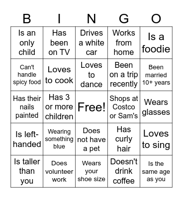 Find the Baby Shower Guest Bingo Card