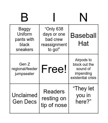 ASC BINGO! Bingo Card