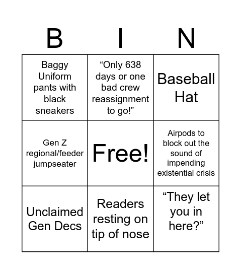 ASC BINGO! Bingo Card