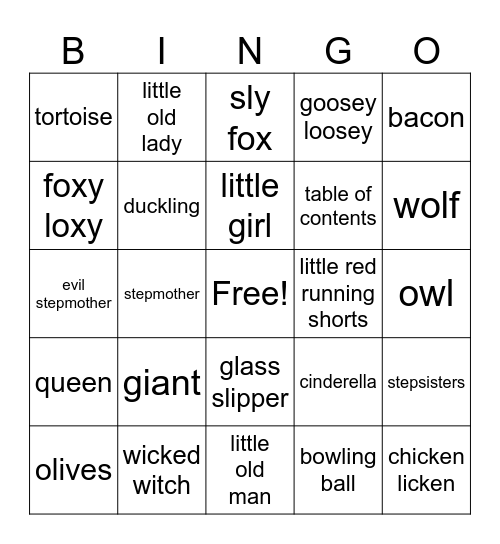 bingo kids camp Bingo Card