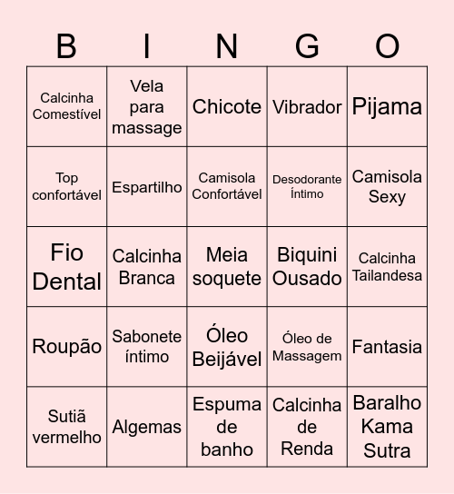 Chá da Vane Bingo Card
