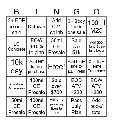🏝️☀️ SUMMER BINGO ☀️🏝️ Bingo Card