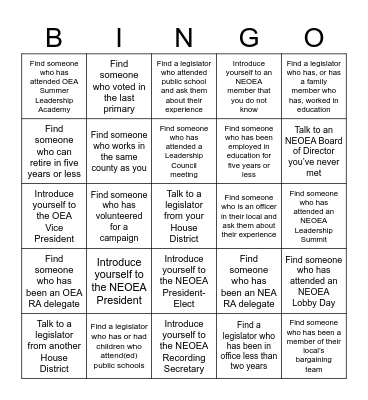 Bingo Card