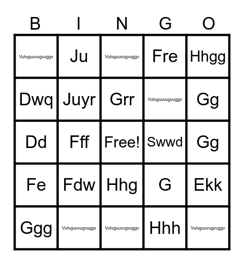 WE HRD Care With Heart Bingo Card