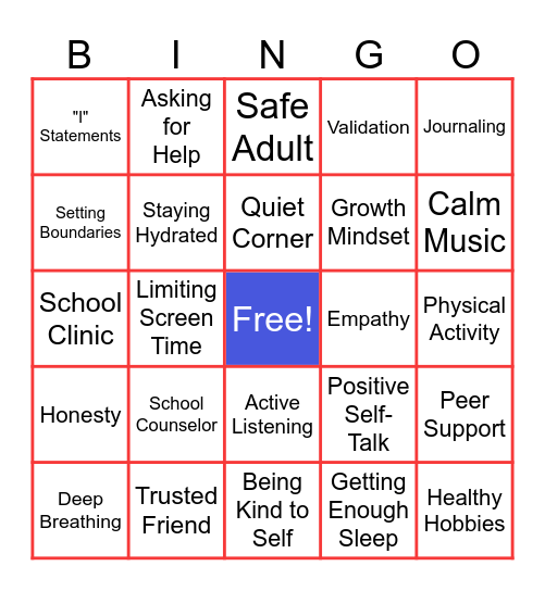 BINGO GAME Bingo Card