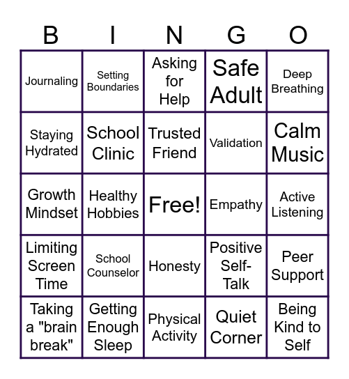 LESSON BINGO Card