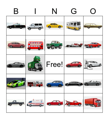 CAR DAY Bingo Card