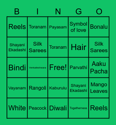 Gorintaku Bingo Card