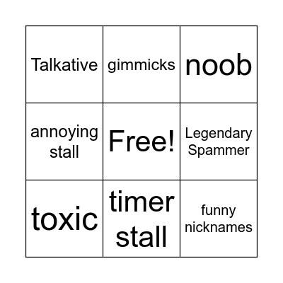 Pokemon Bingo Card