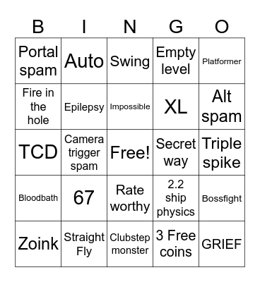 Recent tab Bingo Card