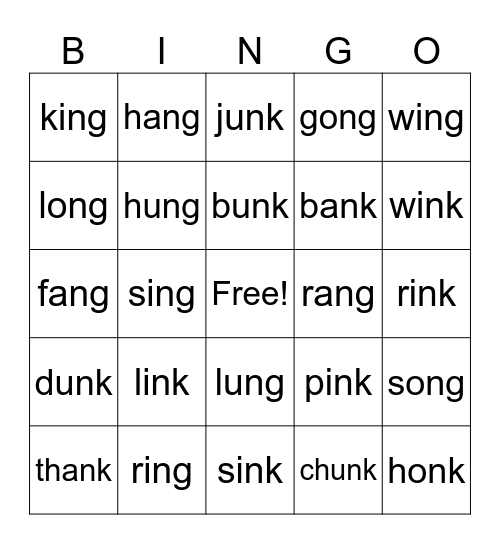 Bingo Wilson 2.1 welded sounds Bingo Card