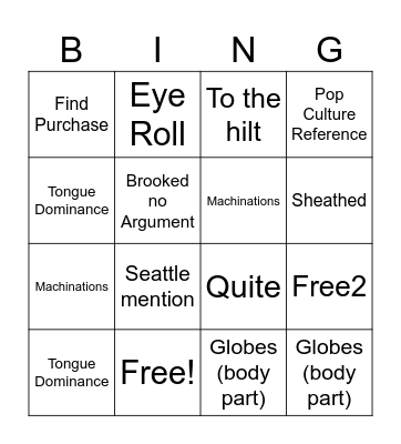 Book Bingo Card