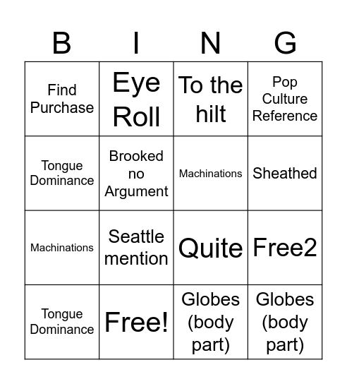 Book Bingo Card