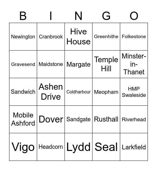 Library Bingo Card