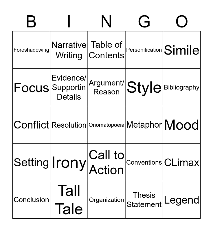 language-arts-final-review-bingo-card