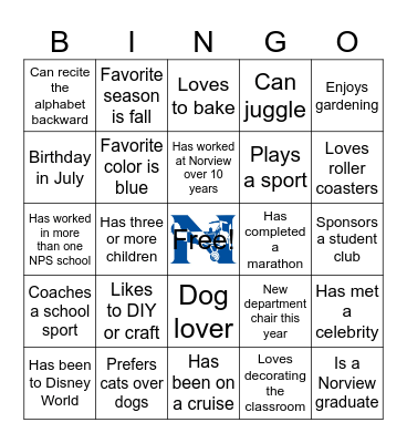 PILOT BINGO Card