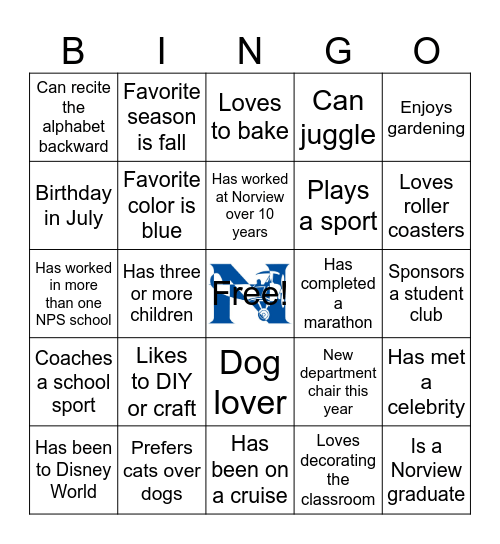 PILOT BINGO Card