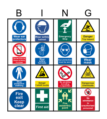 Workplace signs Bingo Card