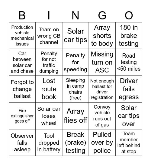 ASC 2026 Bingo Card