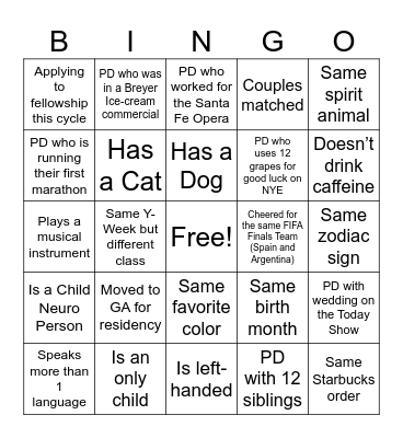 ALL CORE BINGO Card