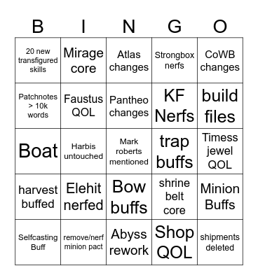 3.29 Bingo Card