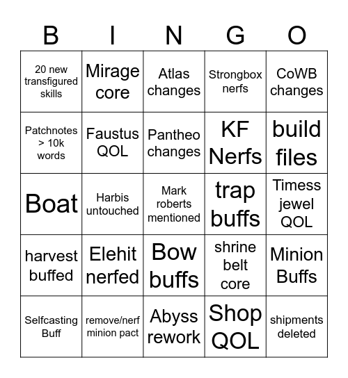 3.29 Bingo Card