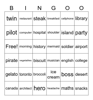Bingo Card
