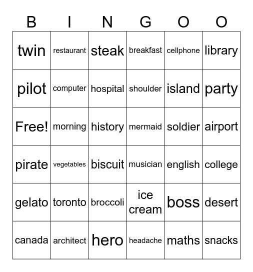 Bingo Card