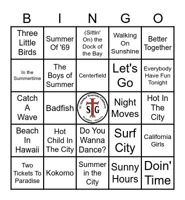 STG SUMMER FUN! Bingo Card