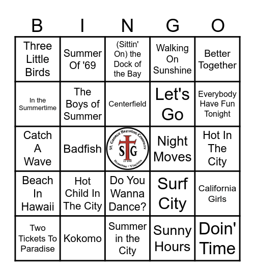 STG SUMMER FUN! Bingo Card