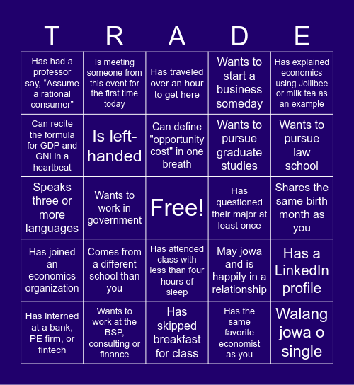 IgNIGHT Bingo Card