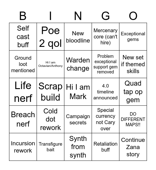3.29 Poe bingo Card
