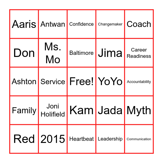 HeartSmiles Bingo Card
