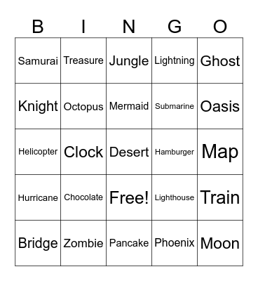Infinite craft Bingo Card