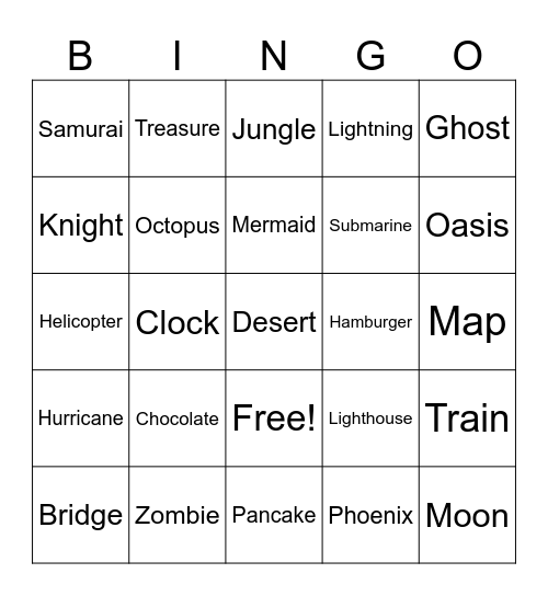 Infinite craft Bingo Card
