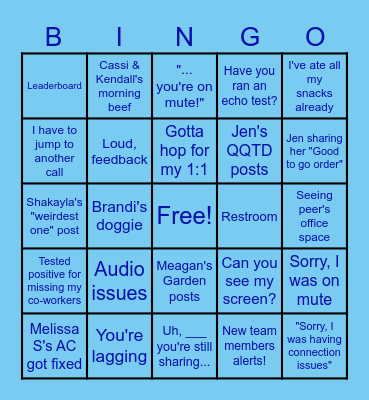 UHC Day to Day Interactions Bingo Card