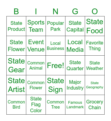FactSet STATE BinGO Card