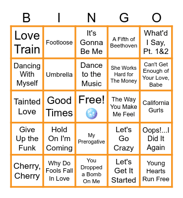 MUSIC BINGO at the Ann Arbor Eagles!  Let's DANCE!💃🕺 Bingo Card