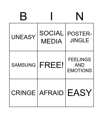 12 Cards Bingo Card