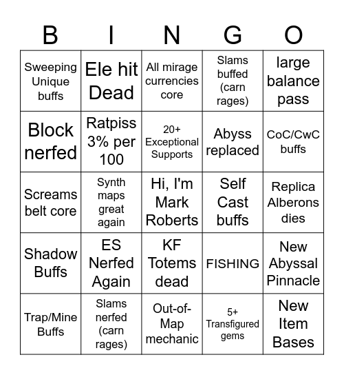 3.29 Bingo Card