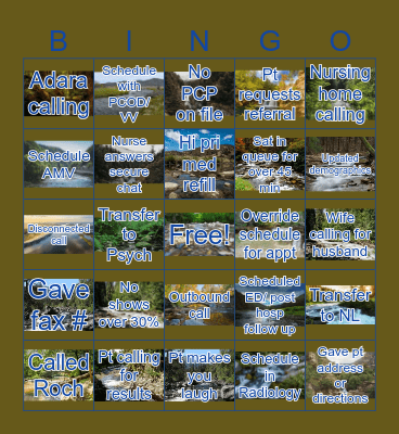 Bingo 7/17/2026 Bingo Card