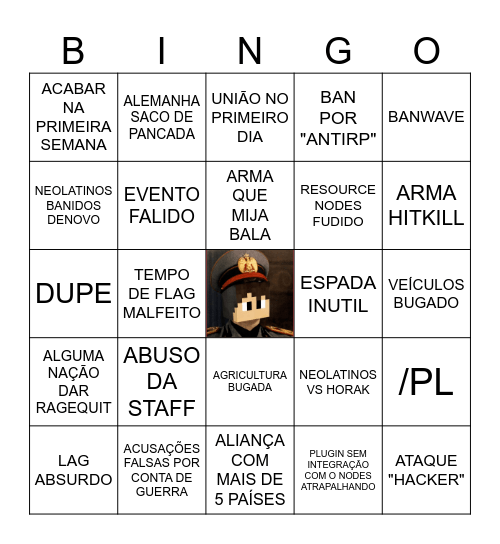 EXERCITUS Bingo Card